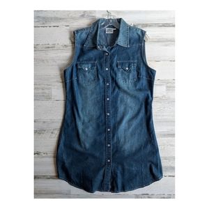 Cowgirl Justice renegade boot dress denim large